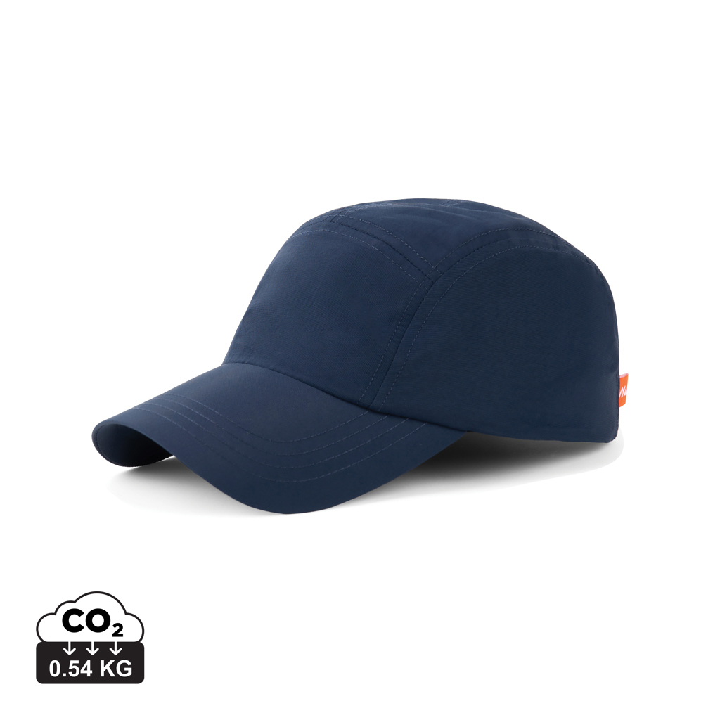 Casquette publicitaire anti-UV UPF 50+ en nylon recyclé Bleu marine